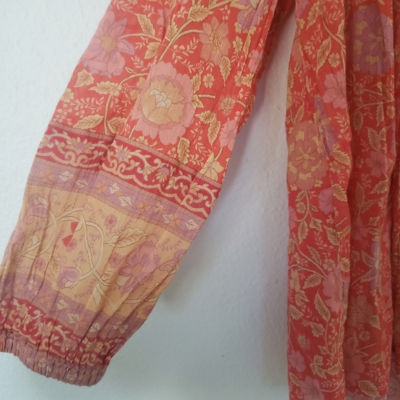 NWT Spell and the Gypsy Designs Collective Love Story Blouse Top Coral Red XS - Picture 9 of 16